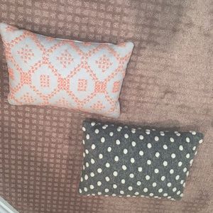 2 throw pillows from Anthropologie